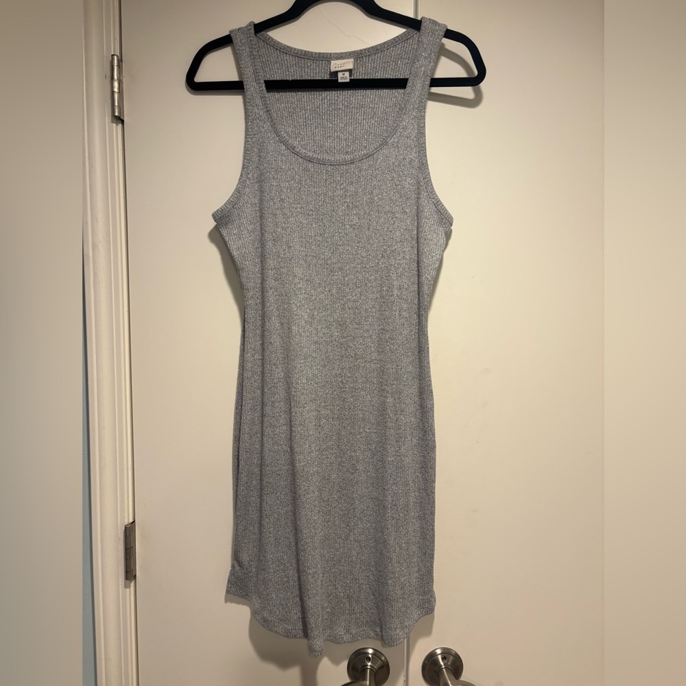 Ribbed Gray Dress Tank dress